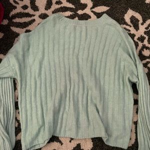 mint green american eagle sweater